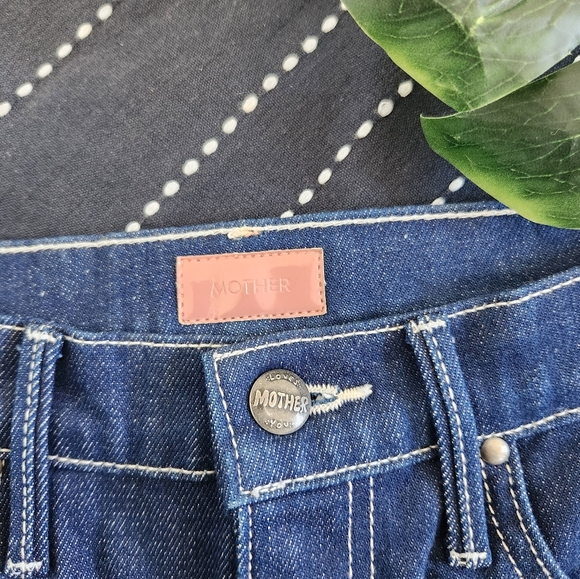 Mother The Ankle Swooner Jeans In Ooh La La Dark Wash Size 24 - Picture 5 of 11